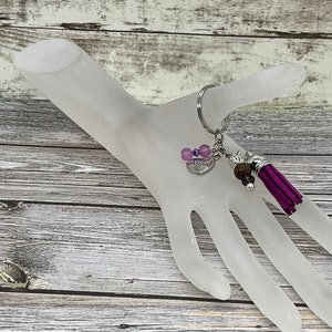 Muttertag Schlüsselanhänger, Perlen Schlüsselanhänger, Quaste Schlüsselanhänger, Taschenanhänger, handgemacht, Taschenanhänger, Geburtstagsgeschenk, Geschenk für besondere Anlässe
