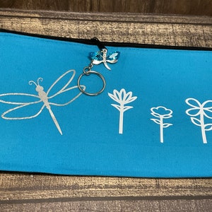 Borsa a forma di libellula, borsa a matita, borsa di tela, borsa di stoccaggio, piccola borsa regalo, custodia per il trucco, borsa per soldi, borsa regalo, borsa per cosmetici