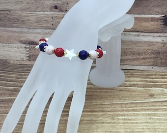 Red white and blue Patriotic stars handmade