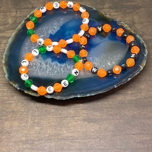 Halloween bracelet set, beaded bracelet, stretch bracelet, pony bead bracelet,  small size bracelet, handmade