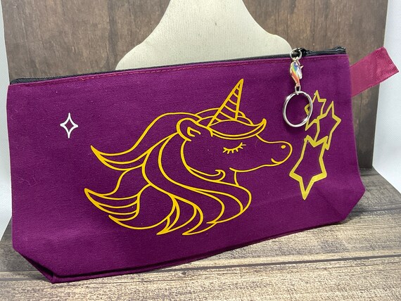 Unicorn Bag Pencil Bag Canvas Bag Storage Bag Small Gift Bag Make up Case Money Bag Gift Bag Cosmetic Bag Unicorn Gift Etsy Canada
