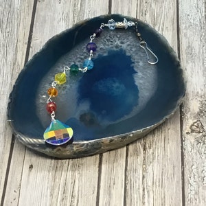 Suncatcher, window decor, car decor, birthday gift, home decor, chakra suncatcher, Rainbow suncatcher, ornament handmade
