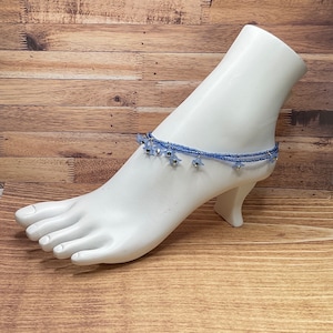 Handmade Flower Anklet: Multi-Layer Seed Bead Ankle Bracelet