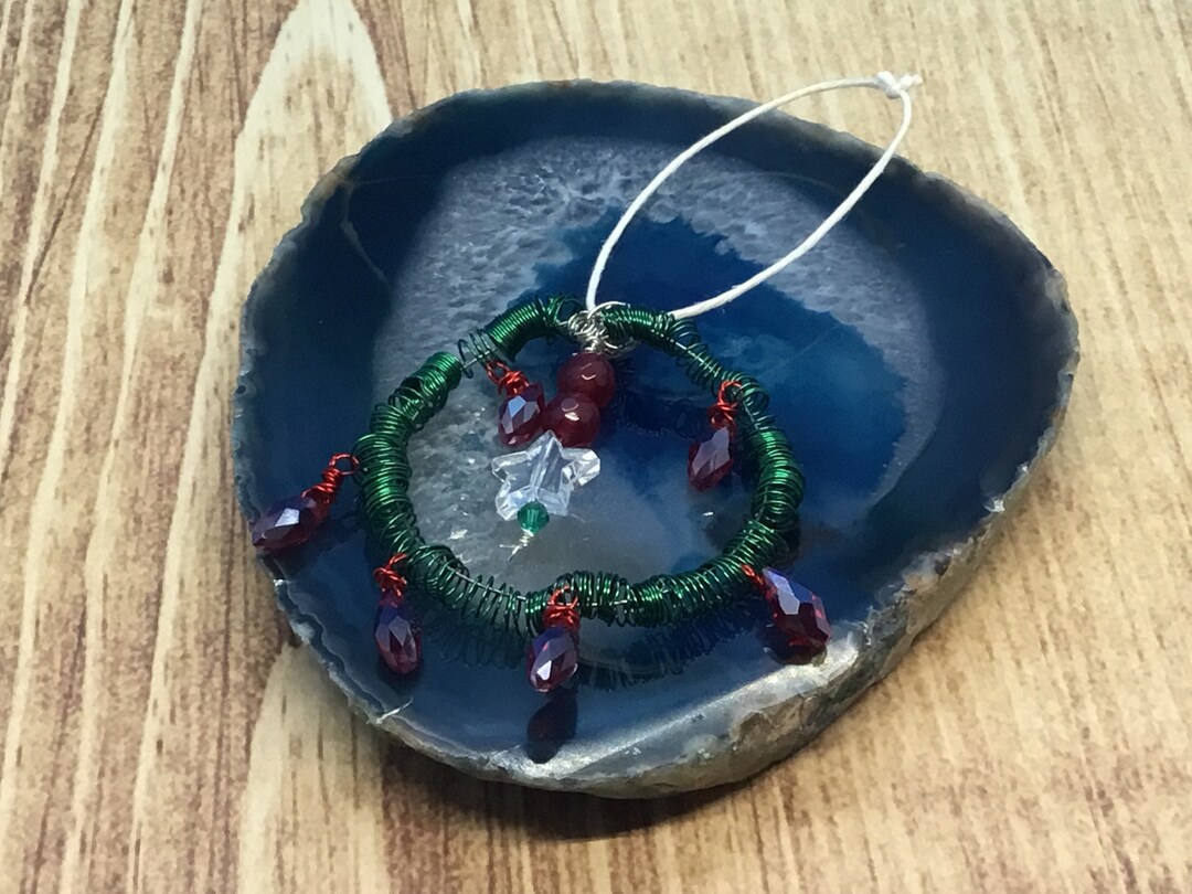Perlen Baumschmuck Kranz Perlen Baum Ornament handgemachte Etsy.de