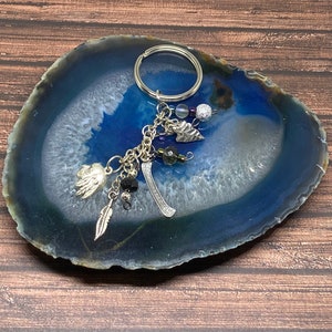 Indischer Schlüsselanhänger, indischer Charme, Perlenschlüsselbund, handgemachter Geldbeutelcharme, Taschenanhänger, Geburtstagsgeschenk, Geschenk für besonderen Anlass