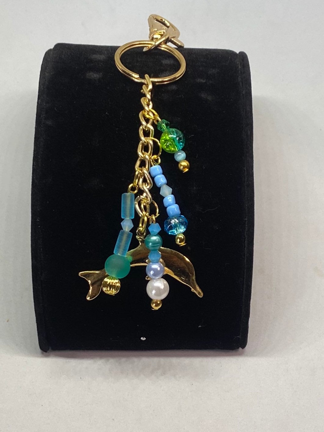 Portachiavi Delfino In Acrilico WEVENI, Blu, 48x26 Mm, Con Moschettone, In Sacchetto Di Velluto, Regalo Amanti Animali - 2