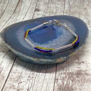Handmade Multi Color Beaded Anklet: Adjustable Layered Design