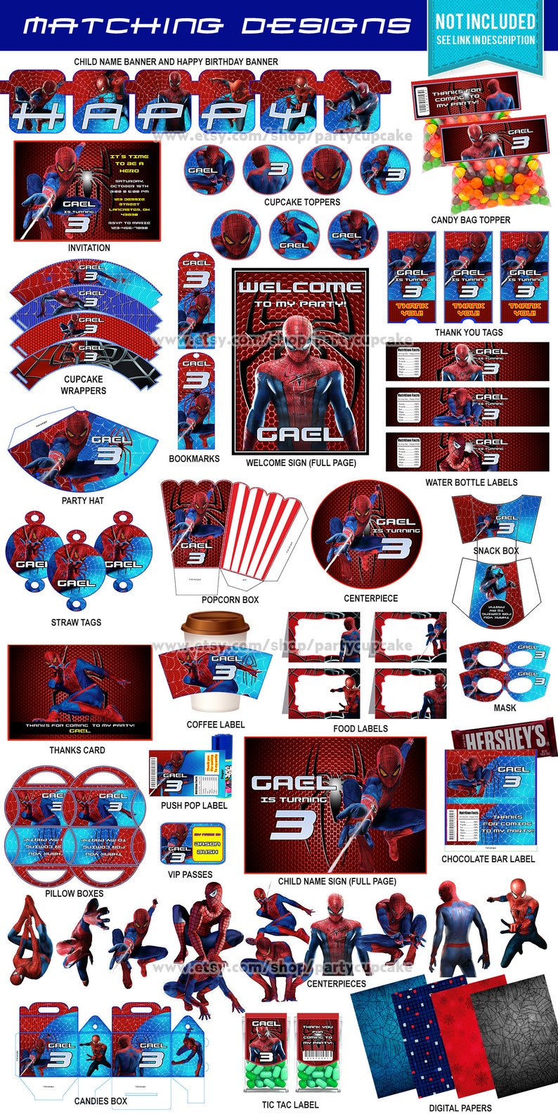 INSTANT DOWNLOAD Editable Text In Power Point Spiderman Water Bottle Label Spiderman Hombre Ara\u00f1a Peter Parker Mary Jane