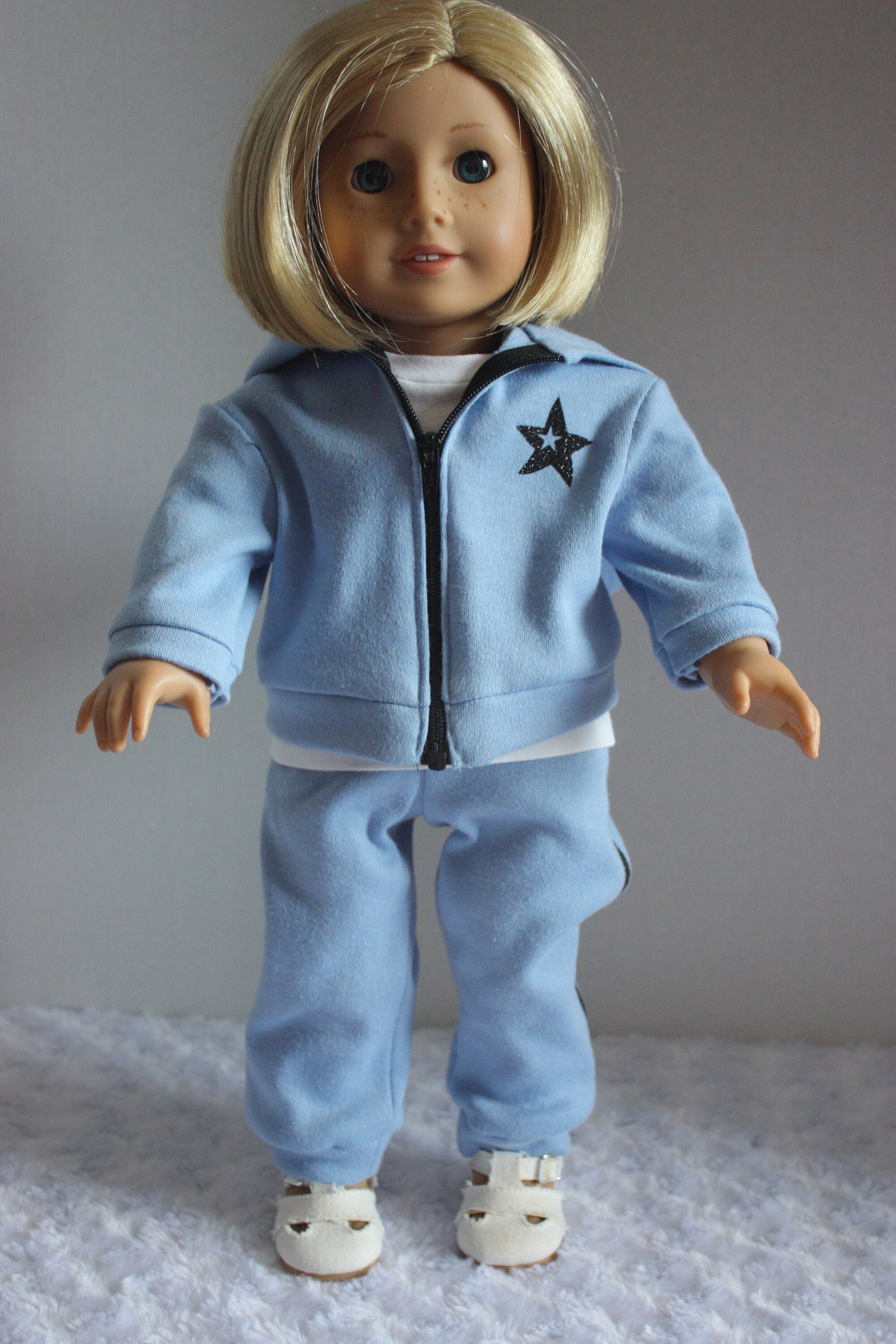 blue jogging suit