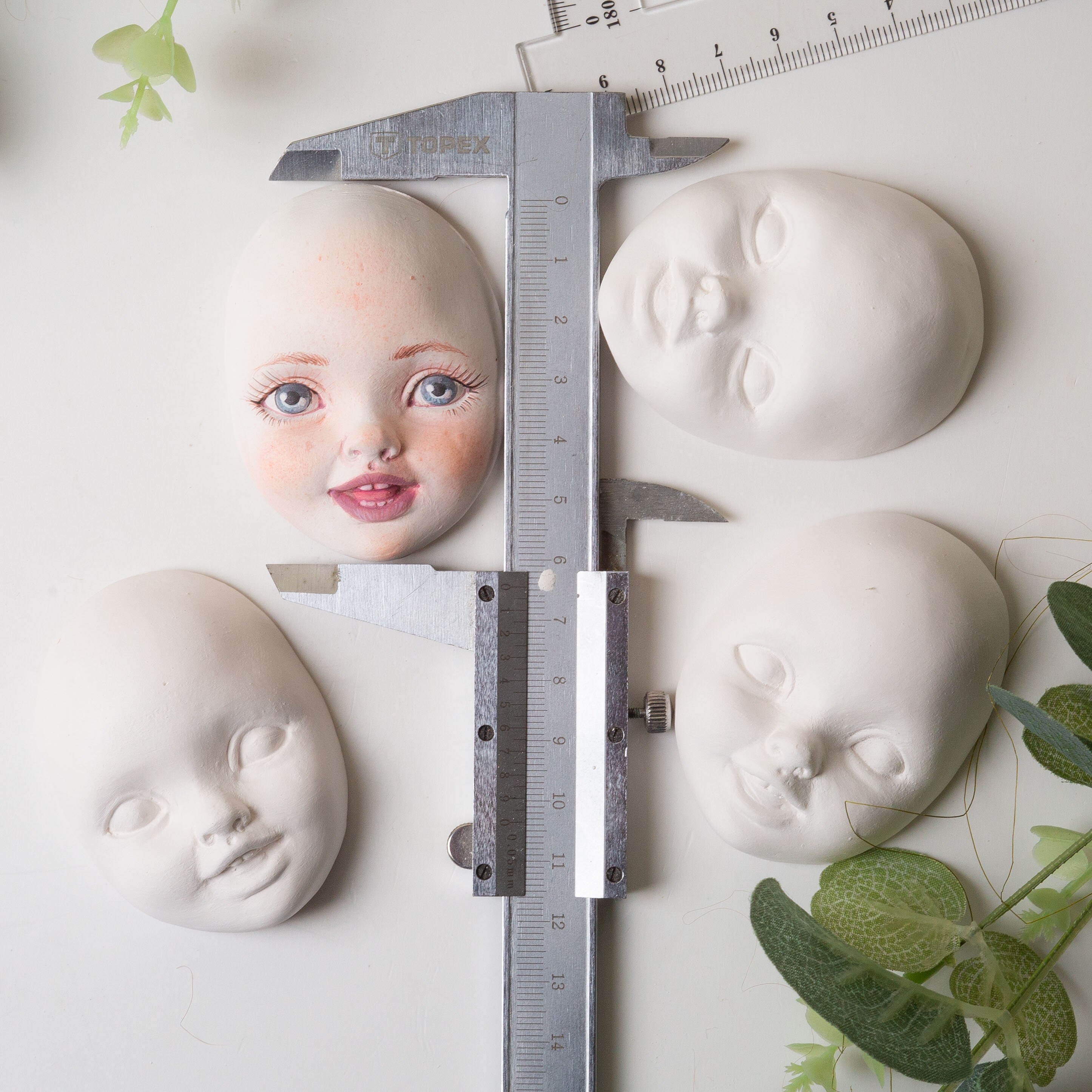 CERAMIC FAIENCE FACE Porcelain Face Create Doll Make Doll Etsy UK