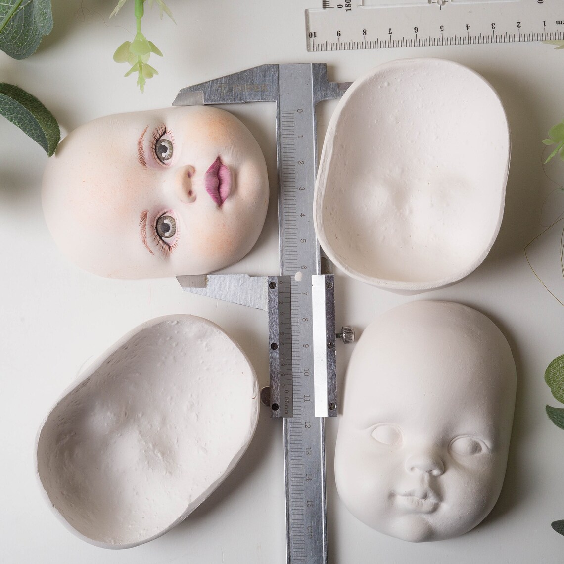 CERAMIC FAIENCE FACE Porcelain Face Create Doll Make Doll Etsy