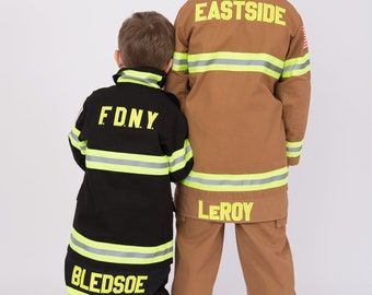 Kid's Firefighter Uniform Costume - Authentic, PERSONALIZED, High-Quality! Free Shipping! Inventory runs out!