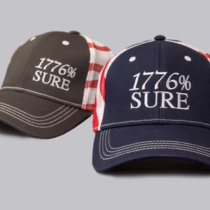 Red, White & Blue Mesh Snap Back Hat | Patriotic Gift for Men and Women | 2nd Amendment Supporter | American Flag Hat | 2 A Hat