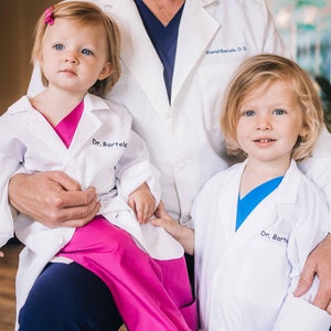 Kid's Lab Coat Costume | Embroidery PERSONALIZED | Kid's Doctor Lab Coat Costume | Kid's Nurse Lab Coat Costume | Kid's Birthday Present