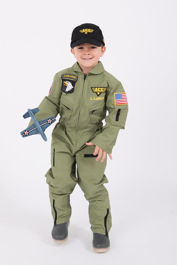 Kid's Fighter Pilot Uniform Costume 