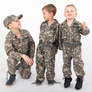 Kid's Army Costume Authentically PERSONALIZED FREE Camo Hat Kid's Camo Costume Kid's Birthday gift Kid's Halloween Costume image 6