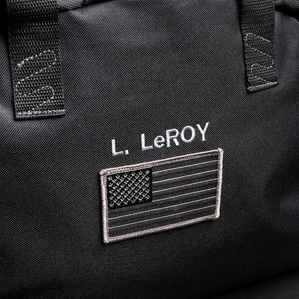 Travel Bag | Duffel Bag | American Flag Bag | Embroidered Bag | Perfect gift for all soldiers with the Subdued American flag