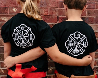 T-shirt for kids | Fire Department shirt for kids | Youth T-shirt | Kid's Tee | Kid's T-shirt Screen printed T-shirt