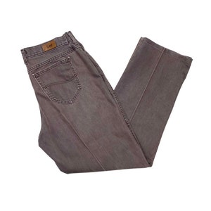 Vintage Brown Jeans 90&#39;S LEE Jeans, Vintage Pant Jeans High Rise Cotton Size 12 Medium Waist: 31 Inches, Great condition Zipper Closure