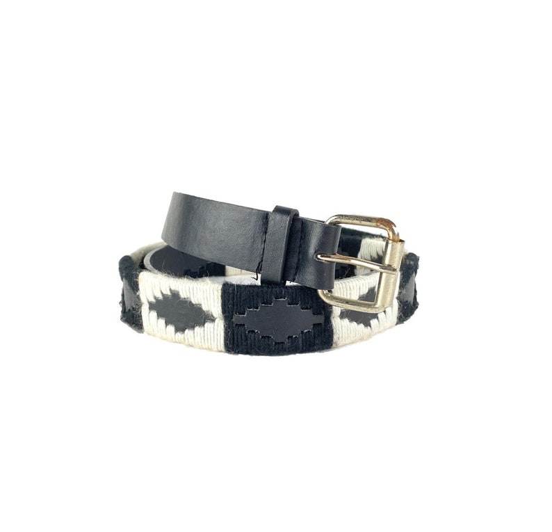 90/'s Southwestern Belt Black Leather Western Belt Vintage Belt Vintage Western Belt