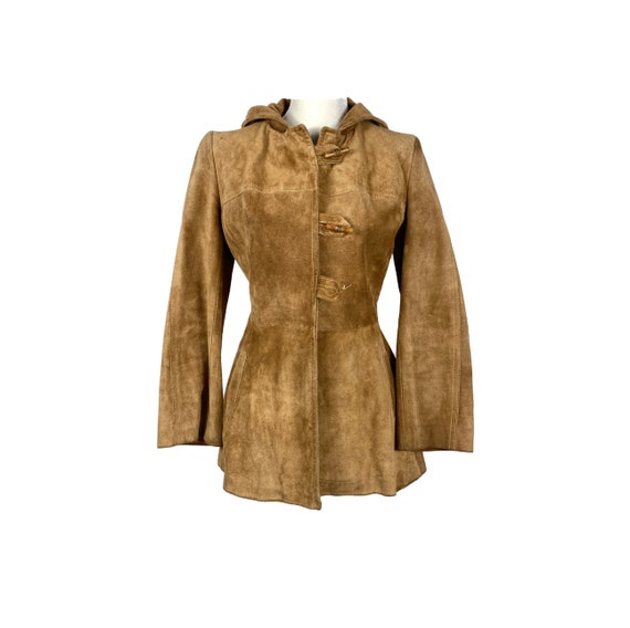 Vintage Jacket, Suede Hooded Jacket | 60's Suede J