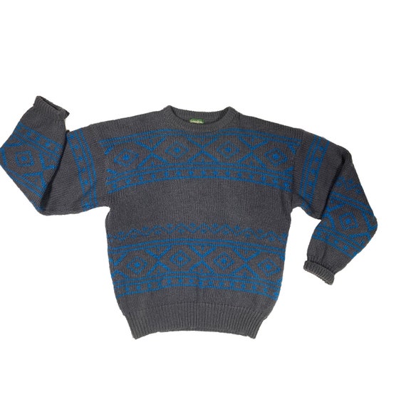 Vintage Clothing, Sweater, Cable Knit, Southwestern, … Gem