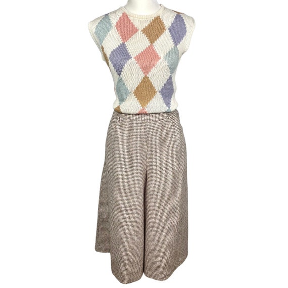 Vintage Sweater Vest 90's Geometric Knit Vest Rib… - image 5