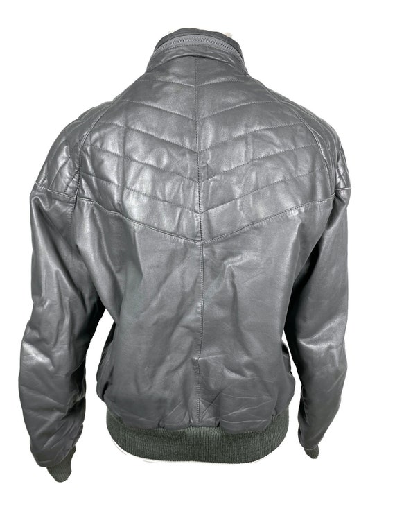 Vintage Leather Jacket | Leather Bomber Jacket, M… - image 7