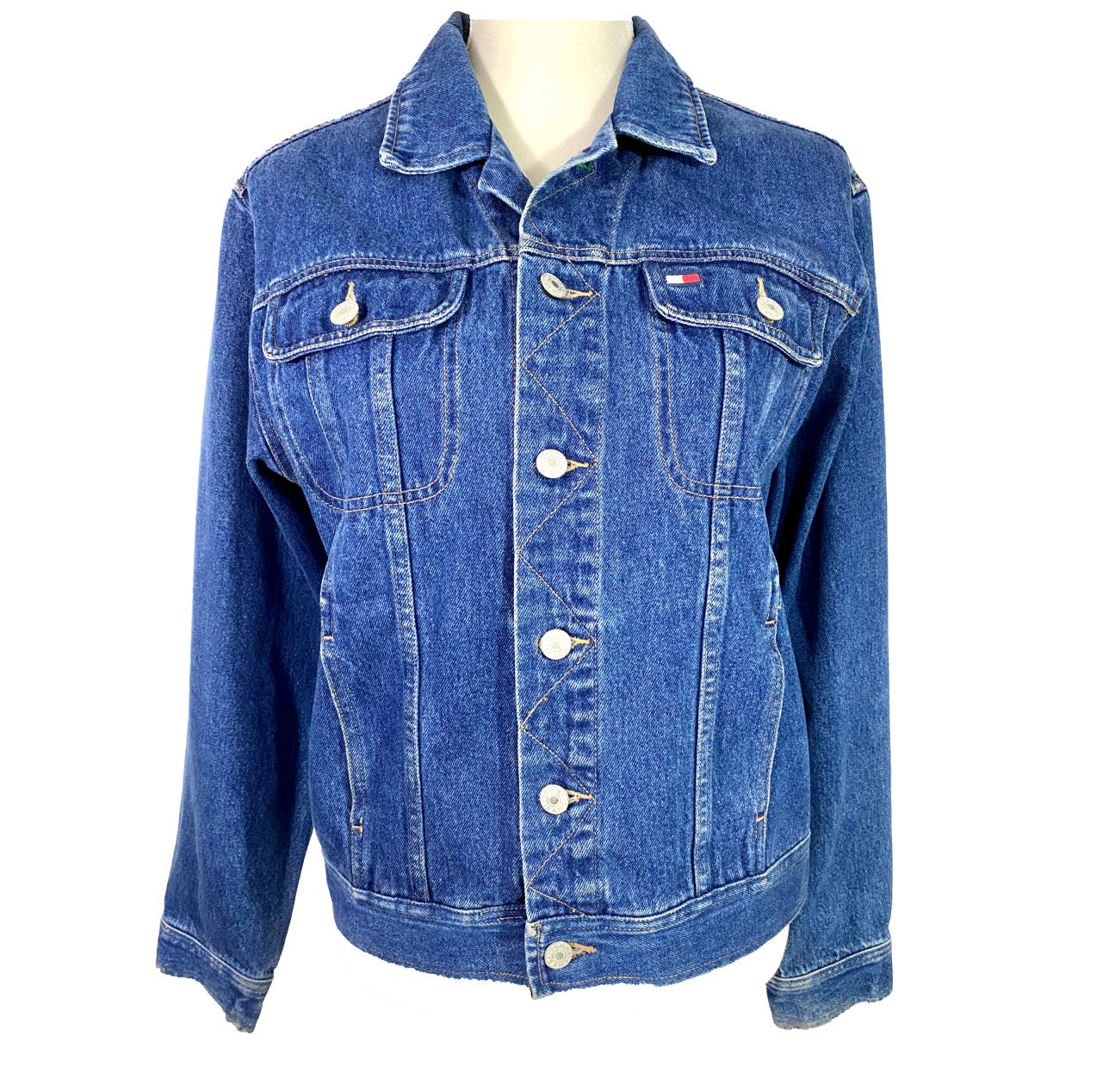 kan zijn Madison Besparing Vintage Denim Jacket 90's Tommy Hilfiger Jean Jacket - Etsy