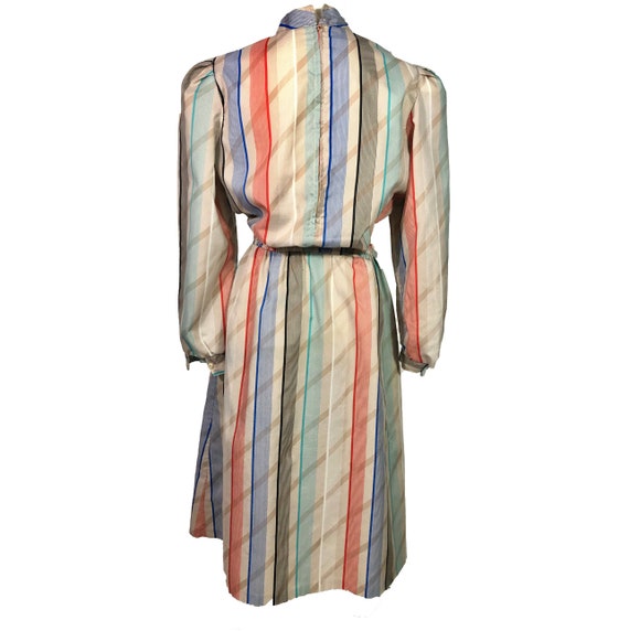 70's Shirt Waist Dress | Vintage Midi Dress | She… - image 6