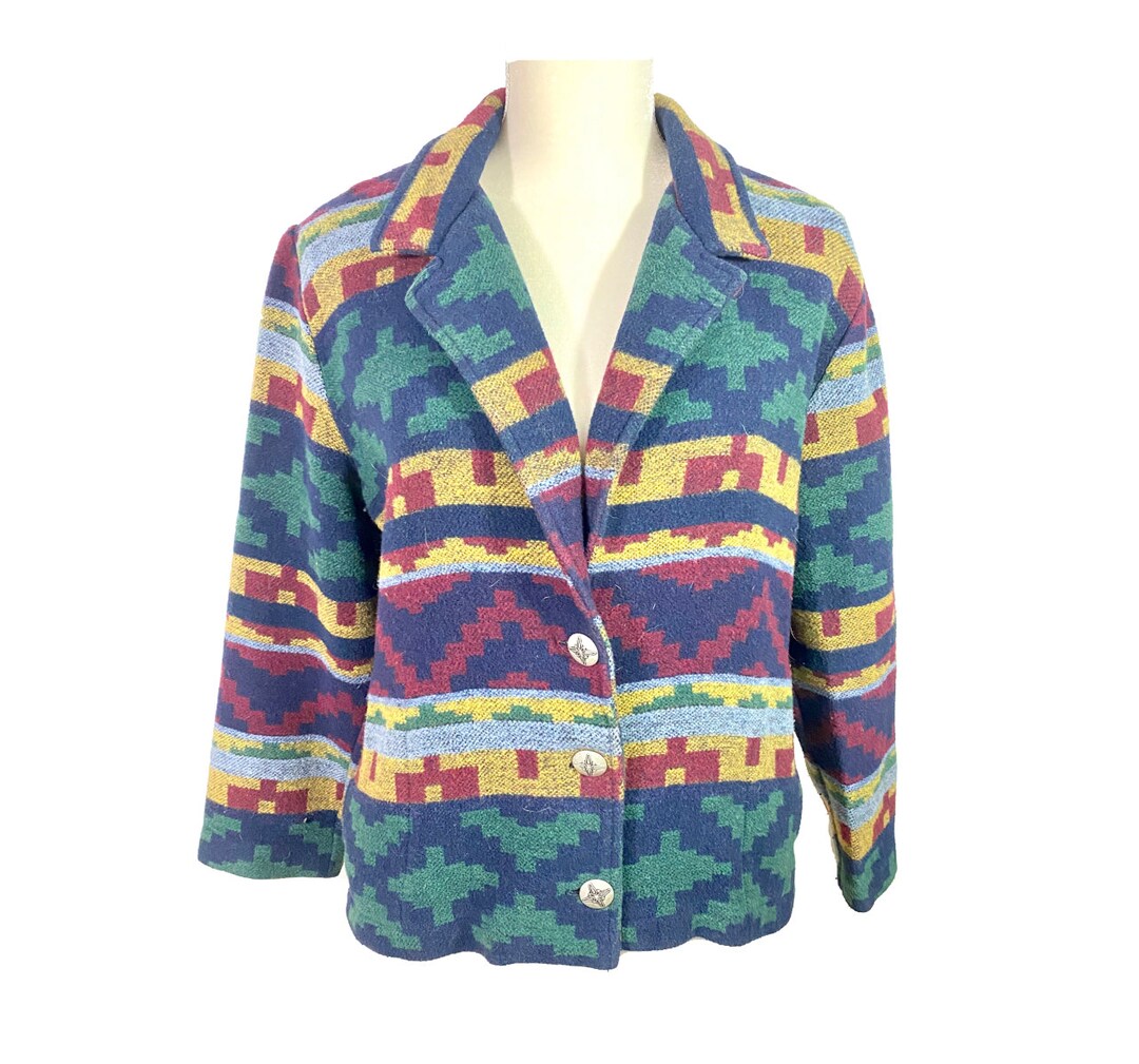 80's Southwestern Blazer/southwestern Western Blazer - Etsy