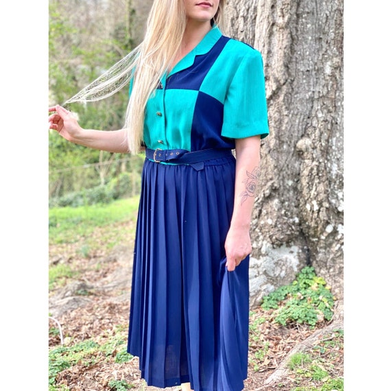 70's Shirtwaist Dress | Vintage Pleated Dress, Vin