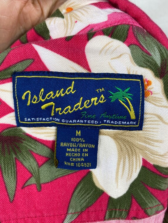 Vintage Top, Hawaiian Top, Button Up, 90's Clothi… - image 6