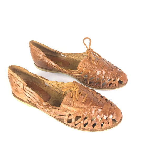 woven huarache sandals