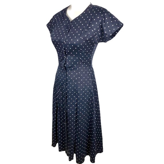 60's Polkadot Dress | Vintage Princess Dress Rock… - image 4