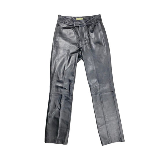 80s Leather Pants Rem Garson Black Leather Vintage Pants | Etsy