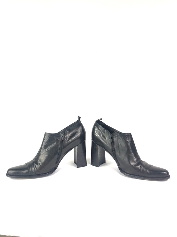 Vintage Chunky Heel Boots | 80’s Kenneth Cole Leat