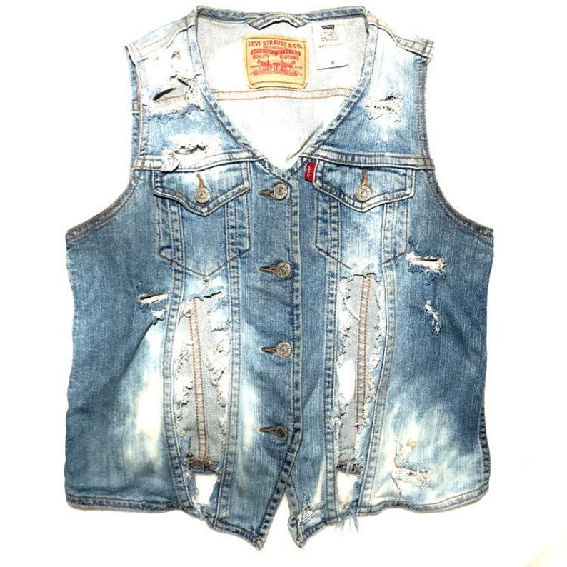 levi strauss denim vest