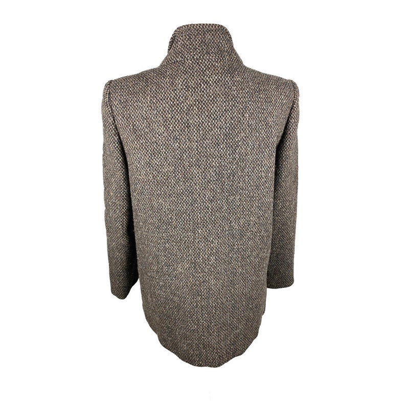 Vintage Wool Coat 60s Clothing, Vintage Tweed Peacoat Jacket, Peacoat ...