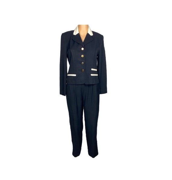 Vintage Pantsuit, Womens Suit, 80's Clothing, Vin… - image 1