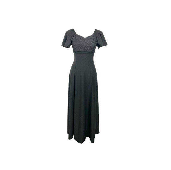 Vintage Black Formal Dress | 90's Formal Dress