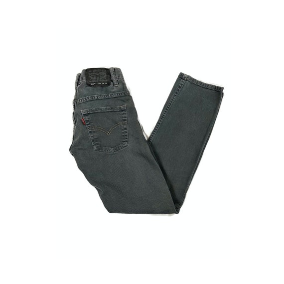 Vintage Levi's Jeans | 90's Mid Rise Dark Gray Je… - image 1