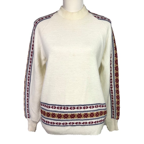 Vintage Sweater, 70's Clothing, Crew Neck Sweater… - image 2