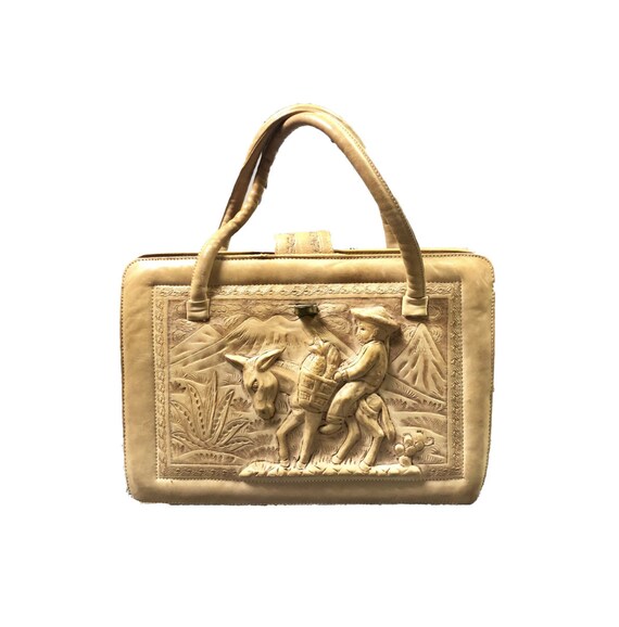 Vintage Tooled Leather Purse | 70's Mexico Mike's