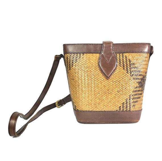 Vintage Bag, 70's, Bucket Bag | Straw Purse, Straw