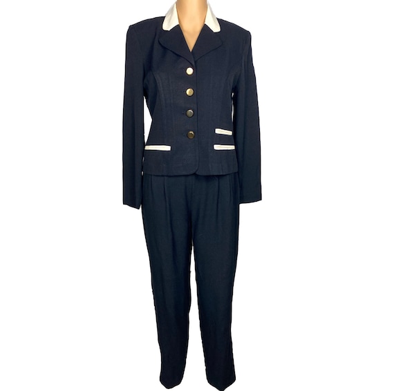 Vintage Pantsuit, Womens Suit, 80's Clothing, Vin… - image 2