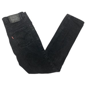 Vintage Jeans, High Rise Pants, 90&#39;s Clothing, Vintage Clothing, High Waisted, Waist 27&quot;, Black Wash Jeans, Mom Jeans, High Waisted Jeans