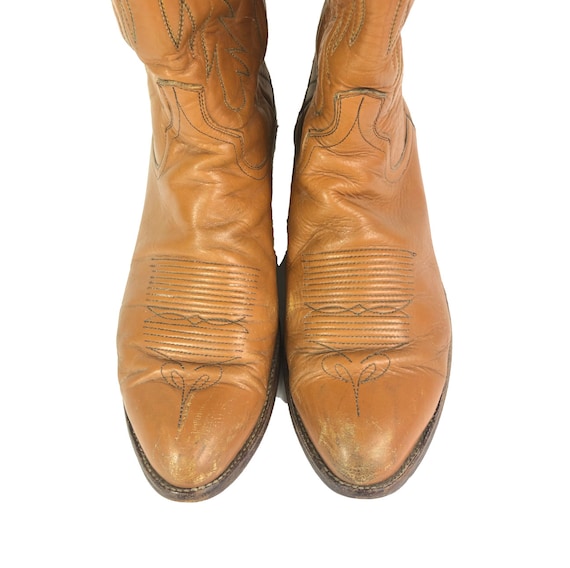 70's Cowboy Boots | Vintage Brown Leather Western… - image 8
