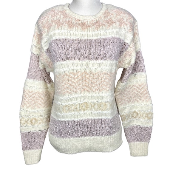 Vintage Clothing, Sweater, Popcorn Knit, 80's, Ca… - image 3
