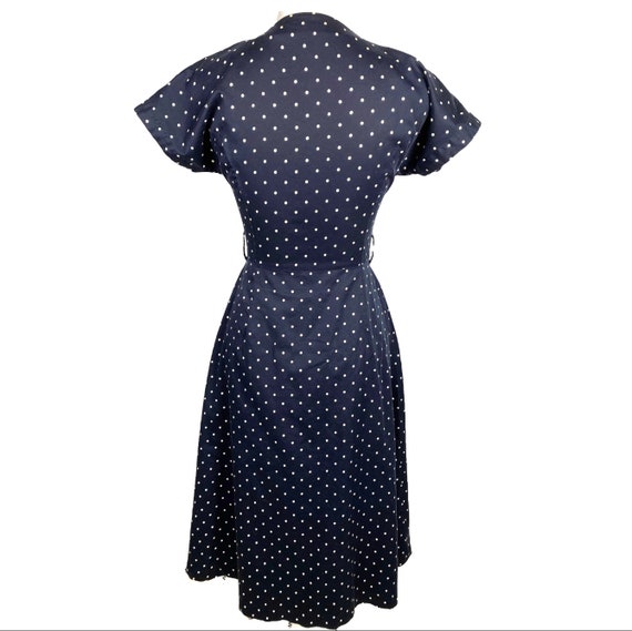 60's Polkadot Dress | Vintage Princess Dress Rock… - image 6